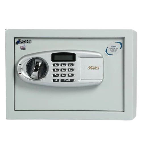 Electronic Safe - 12 Litre Heavy Duty Steel Body, Fine Grey Finish, User Code & Manual Key Unlocking, Waterproof, Durable Design