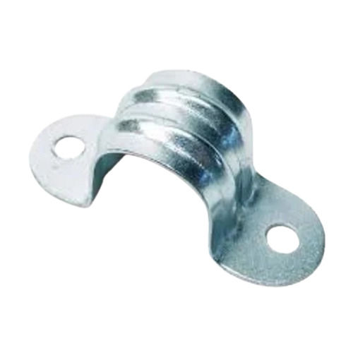 GI Saddle Clamp - Metal, Silver | Strong Durability, Corrosion-Resistant, Easy Installation, Secure Pipe and Cable Support