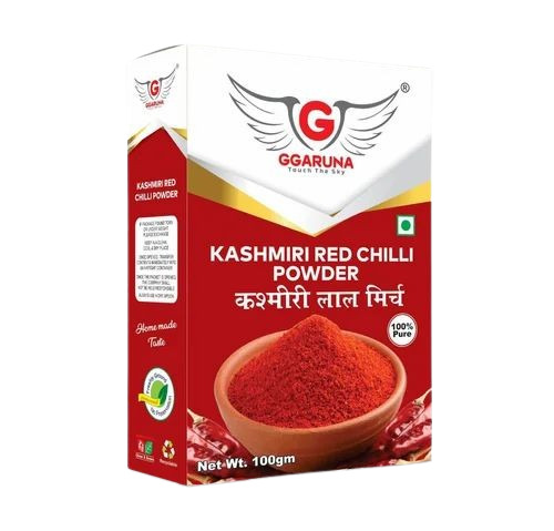 Kashmiri Red Chilli Powder - 100% Pure, 100g Box | Fresh Condition, Very Good Quality, Food Grade, Good for Health