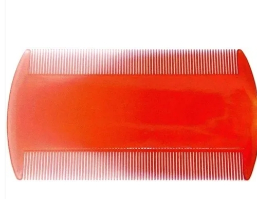 Lice Comb - Lightweight Design, 3-Inch Length, Red Color | Durable, Easy to Clean, No-Slip Grip, Versatile Use, Travel-Friendly, Smooth Teeth