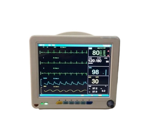 Multipara Patient Monitor - NIBP, ECG, Temperature, SPO2, ETCO2 | 12 Inch LCD, Reusable Probes, Suitable for Neonatal, Pediatric, Adult