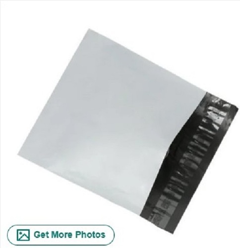 Naaptol Courier Bag - Polypropylene, 6x8 Inch | Spacious Design, Plain Pattern, 0.5 Kg Holding Capacity, White Color