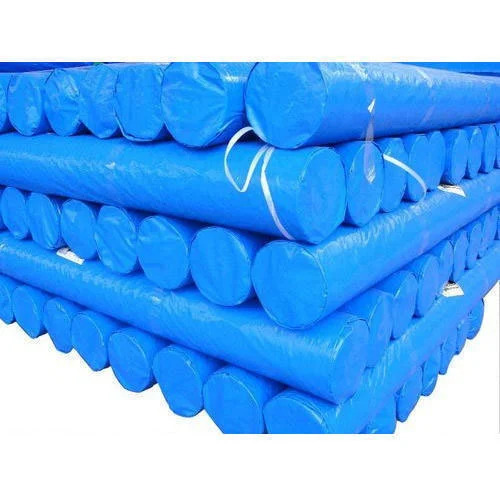 PE Laminated HDPE Tarpaulin - 150 GSM, Waterproof UV Resistant Blue Cover for Agriculture and Slum Protection