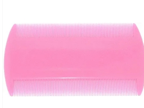 Pink Plastic Lice Comb - 3 Inch, Lightweight Durable Design | Smooth Teeth, Versatile Use, Easy to Clean, Flexible, Travel-Friendly, No-Slip Grip