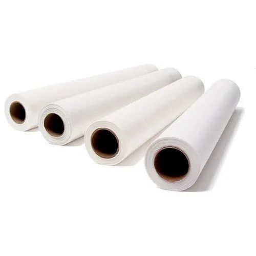 Plain White Table Paper Roll - Eco-Friendly Biodegradable Paper | Durable, Lightweight Design, Versatile for Packing, Suitable for Painting, Non-Bleeding Surface