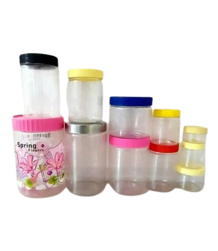 Plastic PET Jars - Round Shape, PP Cap Type, 50-2000ml Sizes | Lightweight 14, 27, 50, 60gm Variants