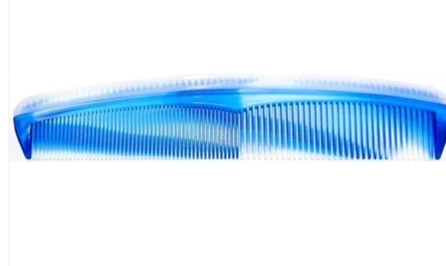 Polypropylene Hair Comb - 7 Inch , Lightweight Durable Design, Vibrant Blue Color, Smooth Teeth, Versatile Use, No-Slip Grip, Easy to Clean, Travel-Friendly