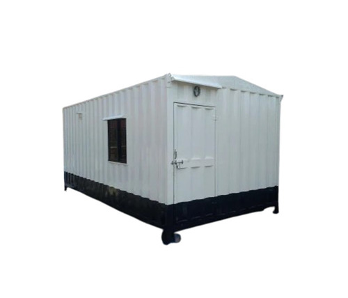 Portable Office Cabin - Heavy-Duty Modular Design, 20X10 Feet Washable and Weather Resistant, White Steel Construction