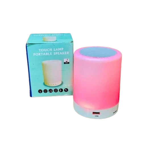 Portable Speaker - Battery Powered, Shock and Heat Resistant | High Bass, Easy to Operate, Energy Efficient, USB/SD Card/Bluetooth Support, Table Installation, Pink Color