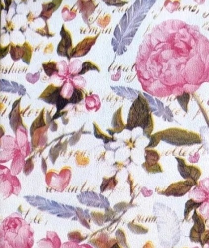 Printed Rexine Flower - PVC Coated, Multicolor Printed Pattern | Rexine Material, All Sizes Available
