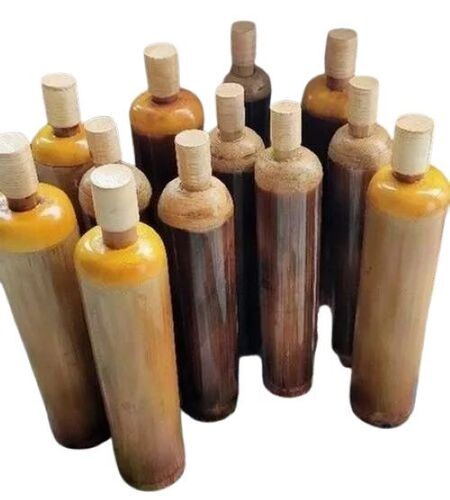 Pure Bamboo Bottles - 500-750 ML, Round Shape, Brown | Eco-Friendly Material, Handcrafted Design, Natural Insulation, Lightweight, Biodegradable Option