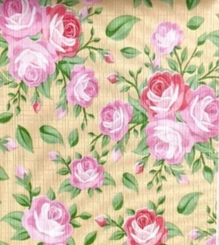 PVC Coated Fabrics - 54" Width, Printed Multi Color Design with Non Woven Backing