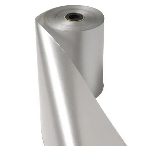 Silver Laminated Paper Roll - 32 Inch, Premium Quality, Water-Resistant, Tear-Resistant, Lightweight Material, Reflective Finish, Ideal for Displays
