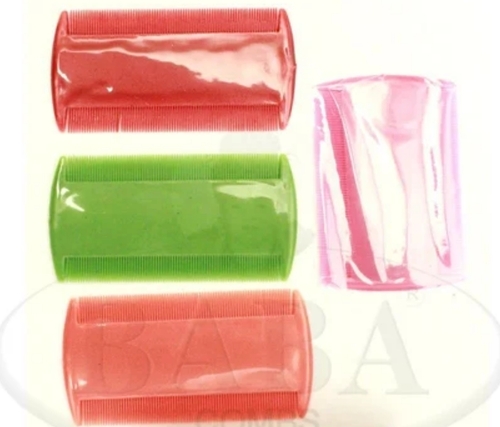 Small Lice Hair Comb - Lightweight 4-Inch Durable | Versatile Use, Smooth Teeth, Flexible Design, Easy to Clean, Travel-Friendly, Color Variety, No-Slip Grip