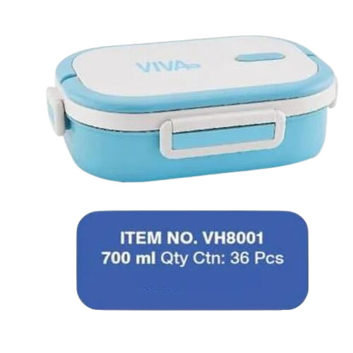 Stainless Steel Lunch Box - Custom Size, Polished Finish, Silver Color