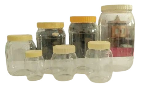 Transparent PET Jars - 50ml to 3000ml, Rigid Round Design | 8 to 130gm Weight, Neck Size 53mm to 120mm