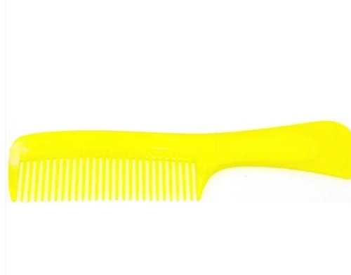 Yellow Hair Comb - 7 Inch | Lightweight, Durable, Smooth Teeth, No-Slip Grip, Versatile Use, Easy to Clean, Travel-Friendly, Flexible Design, Color Variety