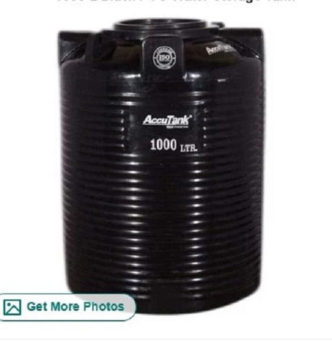 1000 L Black PVC Water Storage Tank