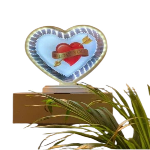 3D Heart Magic Mirror - Plastic