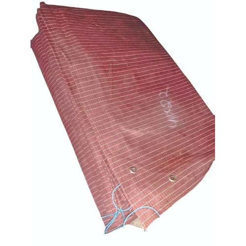 500GSM Cotton Canvas Tarpaulin - Green, Tear-Resistant & Water-Resistant, UV Resistant with Double-Stitched Seams & Rustproof Eyelets