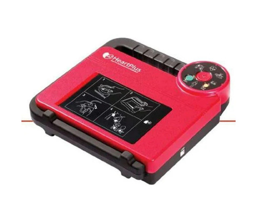 Automatic External Defibrillator - Heart Plus NT Model, Red Color Code | Automatic Operation, Detachable Battery, Suitable for Hospital and Clinic Use