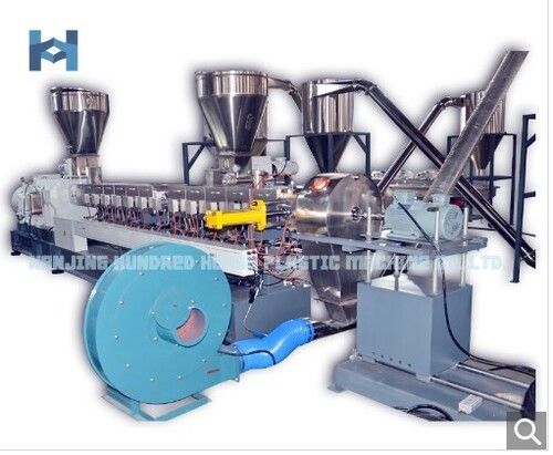 Color Masterbatch Plastic Alloy Twin Screw Extruder Machine For Plastic Compounding