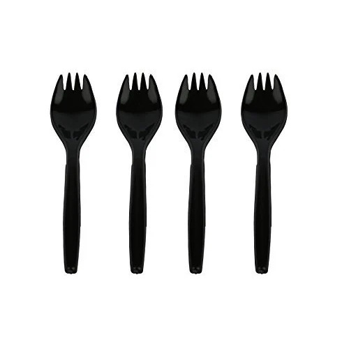 Disposable Black Plastic Fork