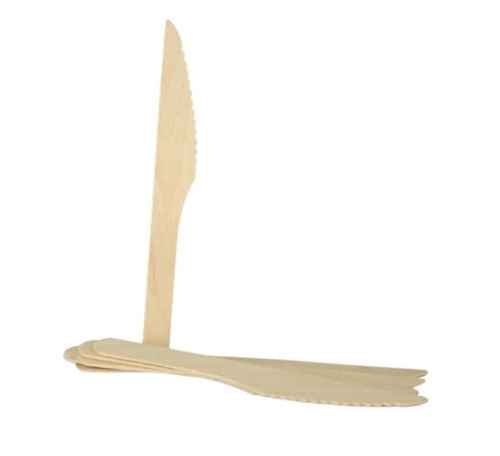 Disposable Wooden Knife - 14cm Length, 5mm Thickness | 100 Pieces, Ideal for Event and Party Supplies