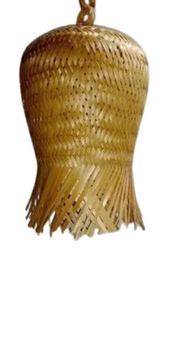 Dome Lamp Shade - Bamboo Material, Round Shape, Brown Color | Long-lasting Durability, Natural Light Diffusion, Warm Natural Tones, Traditional Craftsmanship