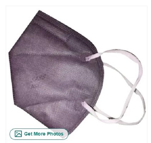 Grey N95 Reusable Face Mask - 5 Layers, Plain Design, Skin Friendly Fabric | For Adults, Children, Men, Women, Medical & Residential Use