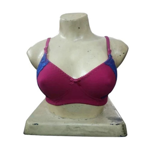 Ladies Cotton Bra - Non-Padded, Regular Fit, Maroon Color | Breathable, Skin-Friendly, Fade and Wrinkle Resistant, Thin Elastic Strap