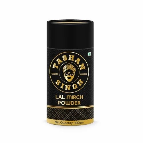 Lal Mirch Powder - 100g Paper Tube Box, 1000 SHU Spiciness, Grade A Quality, 12 Months Shelf Life, Room Temperature Storage