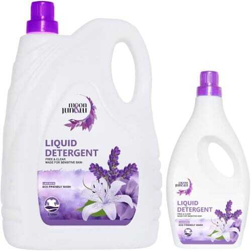 Liquid Detergent - 100% Pure Grade Liquid Formula | Eco-Friendly, Floral Scent, Machine Wash Compatible, Soft Water Use, Normal Temperature Washing