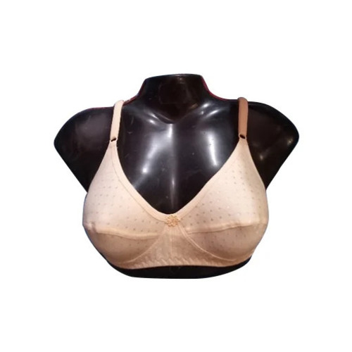 Non Padded Bra - Cotton, Sizes 28-42, Skin, Sleeveless Plunge Neck Design - Breathable, Skin-Friendly, Fade, Wrinkle, and Shrink Resistant