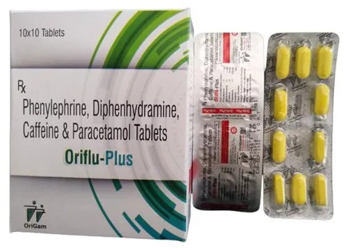 Paracetamol Phenylephrine HCL Diphenhydramine Caffeine Tablets