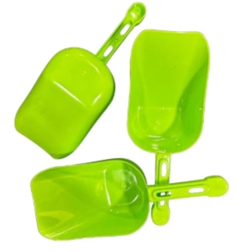 Plastic Atta Scoops - 12 Inch, PP Material in Neon Colors | Lightweight, Non-Slip Grip, Easy to Clean, Versatile Use