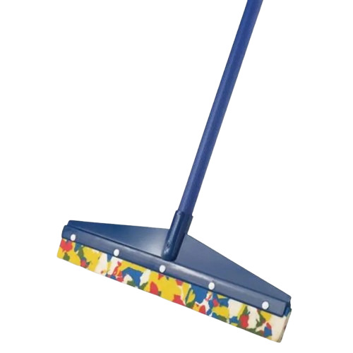 Plastic Floor Wiper - 16 Inch, Durable Plastic Rod Material | Replaceable Head for Versatile Cleaning Use
