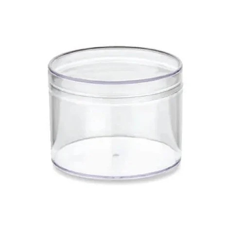 Plastic Food Container - 500ml Capacity, Transparent Round Design | Nontoxic Plastic Material, Securely Packaged in Box