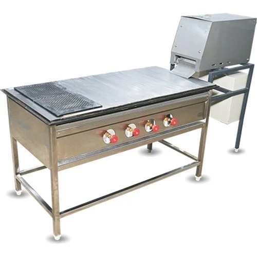 Poori Making Machine - Stainless Steel, Standard Size, Silver Color | Eco Friendly, High Efficiency, Automatic Operation, Plc Control