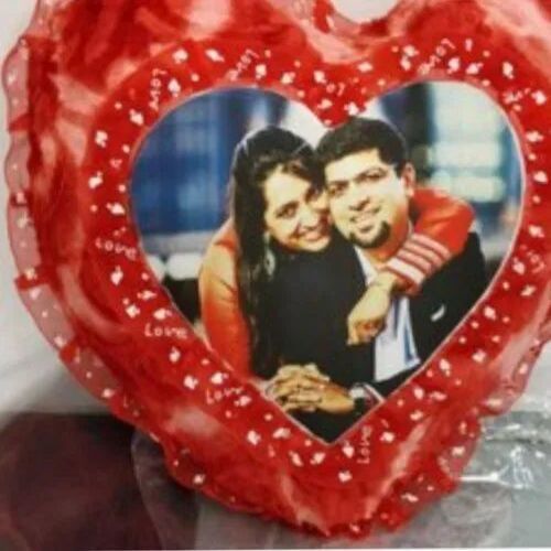 Red Heart Shaped Cushion