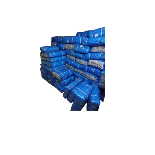 LDPE Waterproof Tarpaulin - 150-155 GSM, 18x24 inches, Blue Color | Commercial Usage, Recyclable Material, Safely Packed for Transit