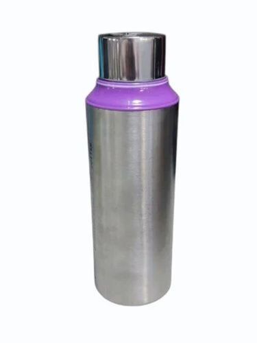 Stainless Steel Water Bottle - 1000ml Round Shape, Screw Cap Sealing, Matte Silver Finish | Durable, Fine Finished Design, Very Good Quality