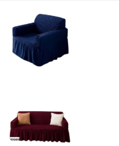 Stretchable Elastic Sofa Cover - 5 Seater | 100% Polyester Printed Pattern Stylish Design Durable Fabric Machine Washable Custom Fit Pet-Friendly Non-Slip Backing Quick Installation