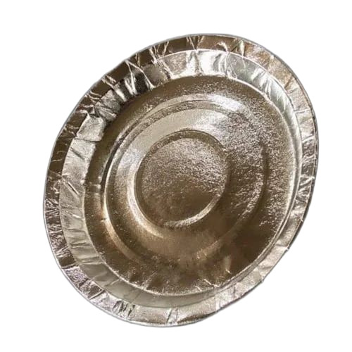 disposable silver paper plate