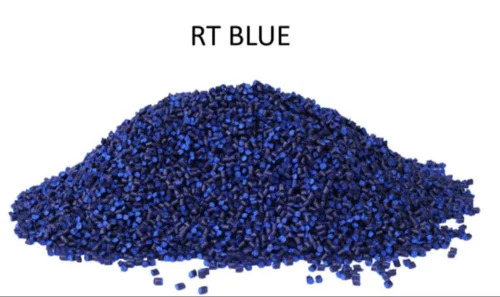 Blue Color Masterbatch - Recycled Granules, Eco-Friendly LLDPE Carrier, Highly Pure Pigment for Plastic & Rubber Injection Molding