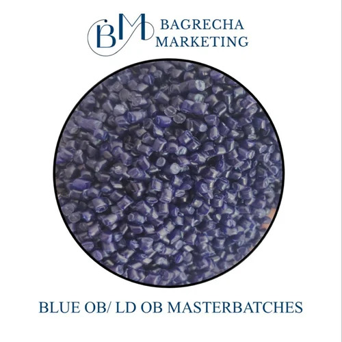 Blue LD OB Masterbatch - Recycled Granules, Eco-Friendly Injection Molding Carrier, Highly Pure Blue Color Pigment for Plastic and Rubber Applications