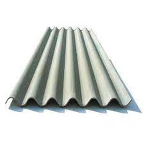 Cement Corrugated Sheet - 1800 mm Size, 6 mm Thickness | Plain Shedding Pattern, Optimum Quality, Made from Durable Cement Material