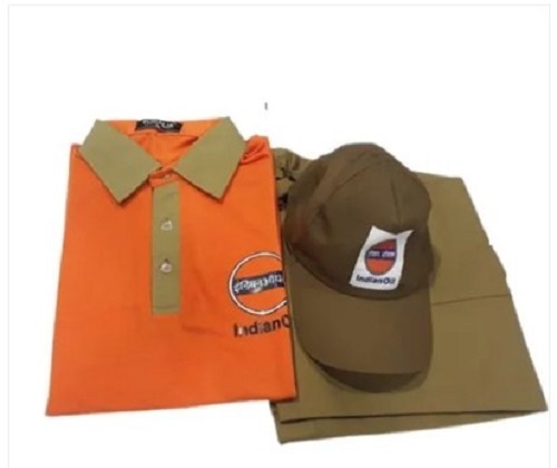 Petrol Pump Uniform Set - Cotton, Size 42, Multi Color | Comfortable, Wrinkle Free, Washable, Short Sleeve Design