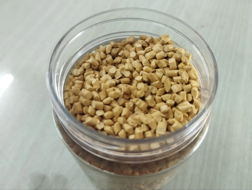 LDPE Beige Masterbatches - Recycled Granules, Highly Pure for Injection Molding | Eco-Friendly Plastic and Rubber Pigment