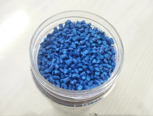 LDPE Blue Masterbatch - Recycled Granules, Highly Pure, Eco-Friendly Injection Molding Pigment